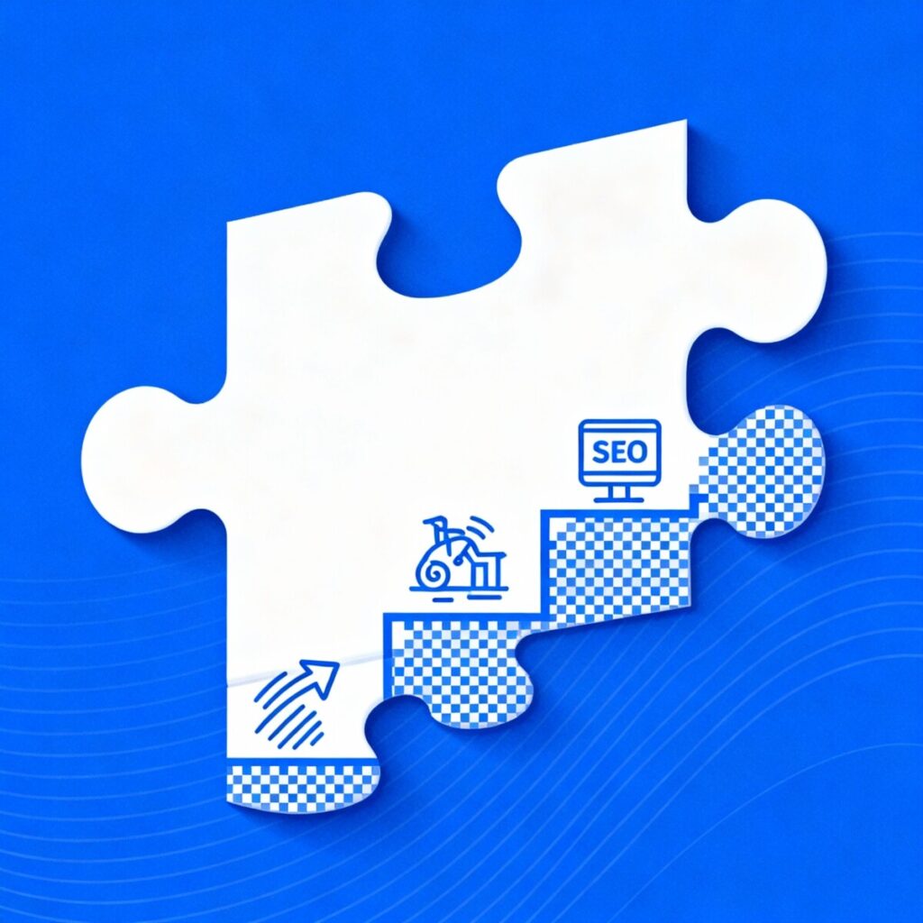 Quebra-cabeças representando implementações de SEO Técnico