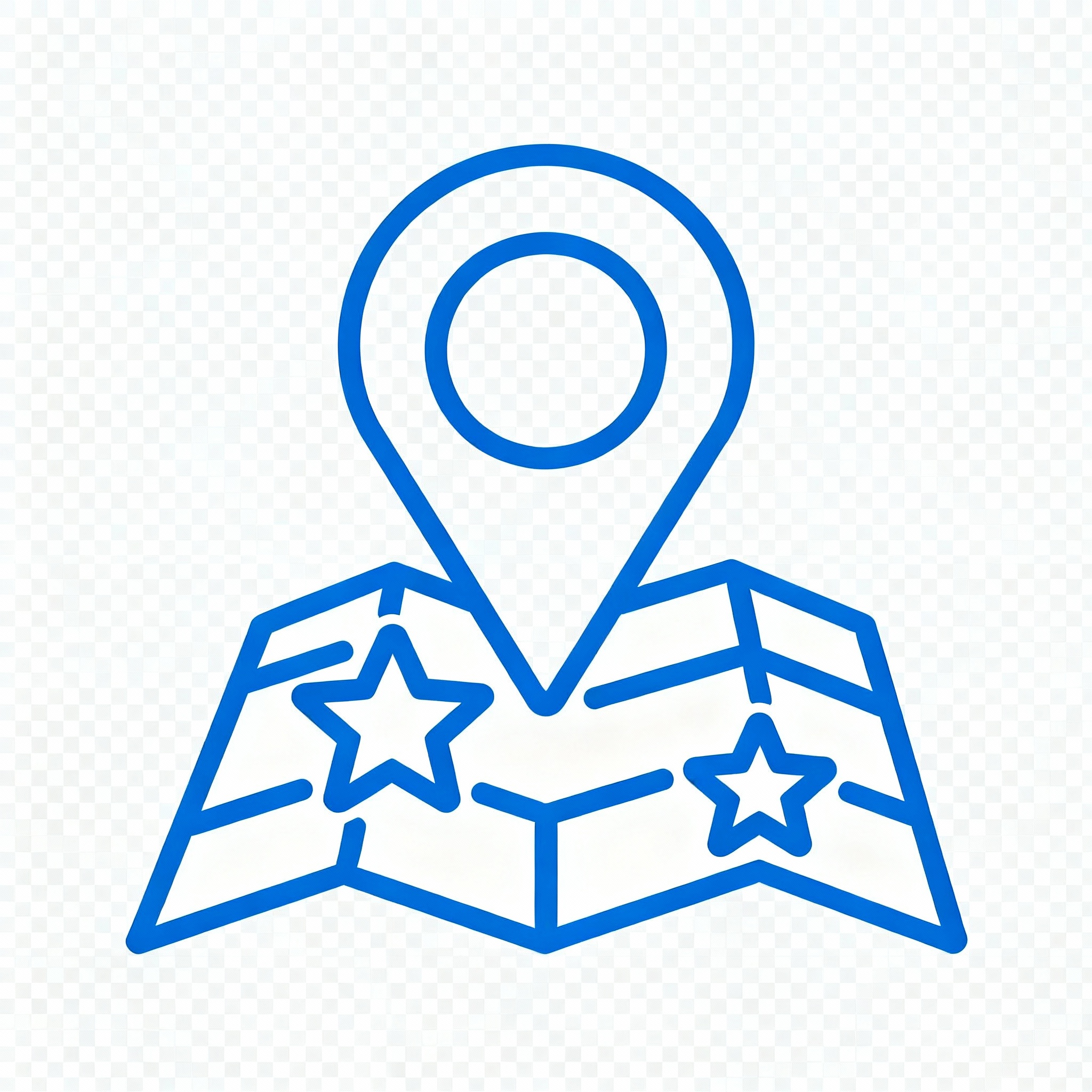 Mapa representando o SEO local