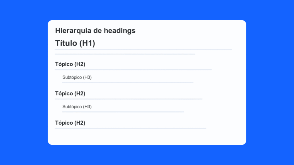 Estrutura das heading tags