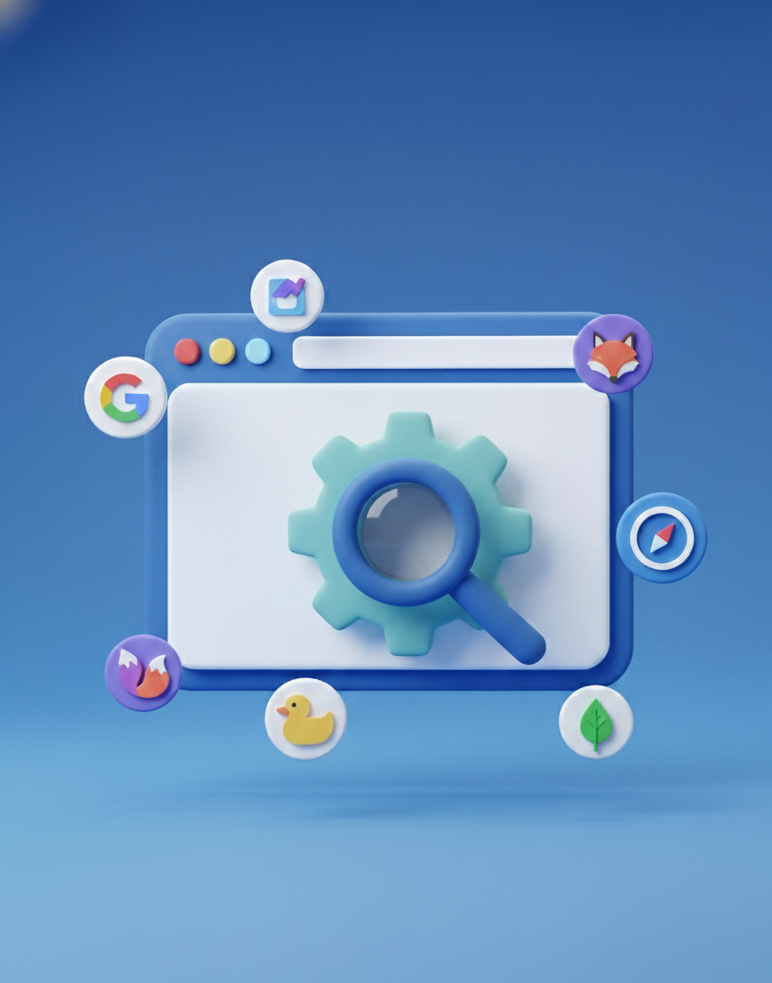 mecanismos de busca em tela de website