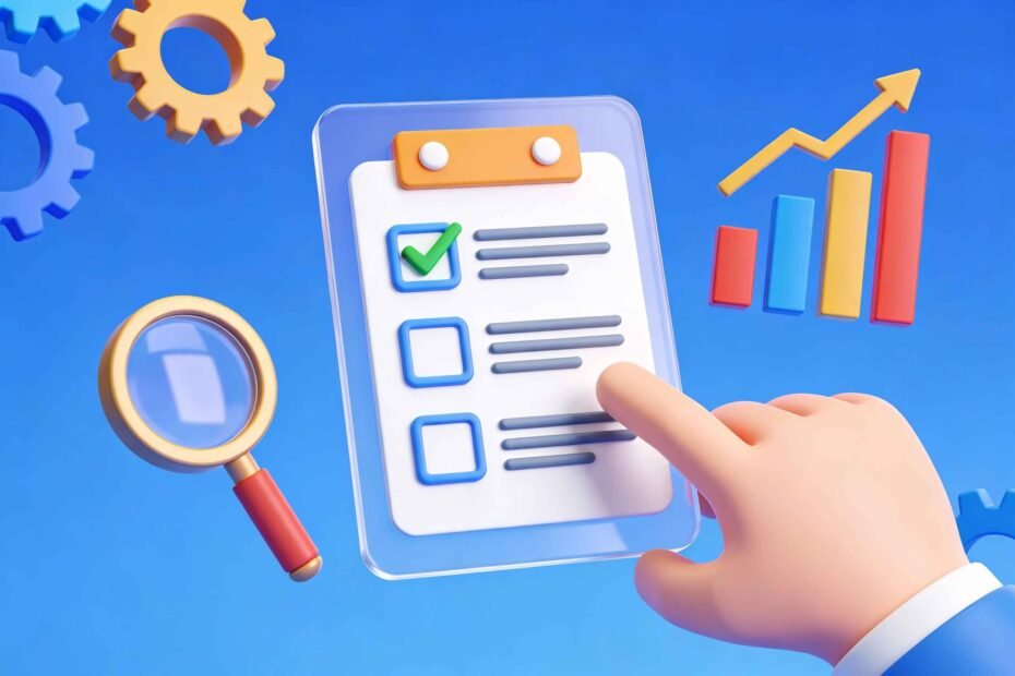 Mão representando checklist de como escolher consultoria SEO