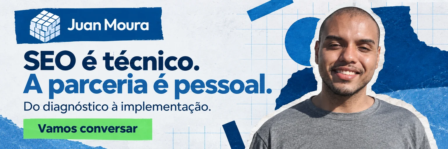 SEO é técnico. A parceria é pessoal. Do diagnóstico à implementação.